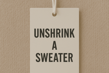 unshrink a sweater