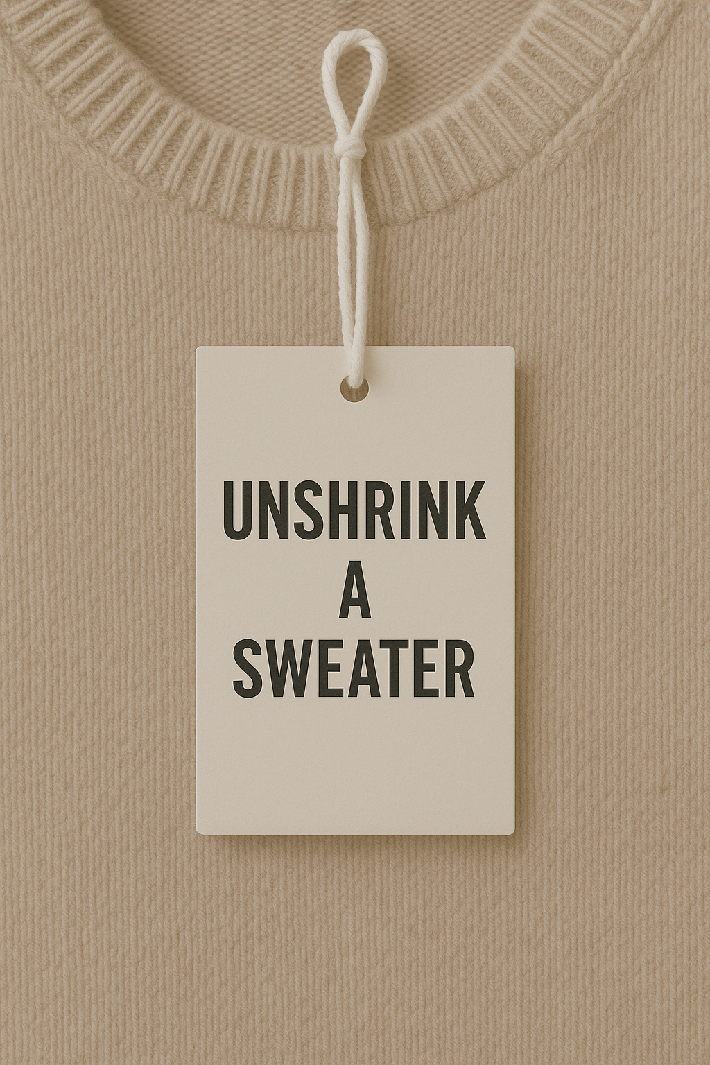 unshrink a sweater