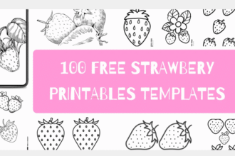 Free printable strawberry templates
