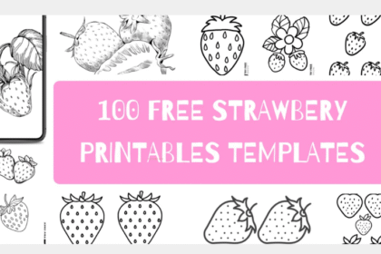 Free printable strawberry templates